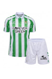 Real Betis Babytruitje Thuis tenue Kind 2024-25 Korte Mouw (+ Korte broeken)